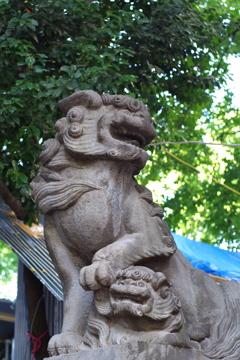 狛犬_花園神社