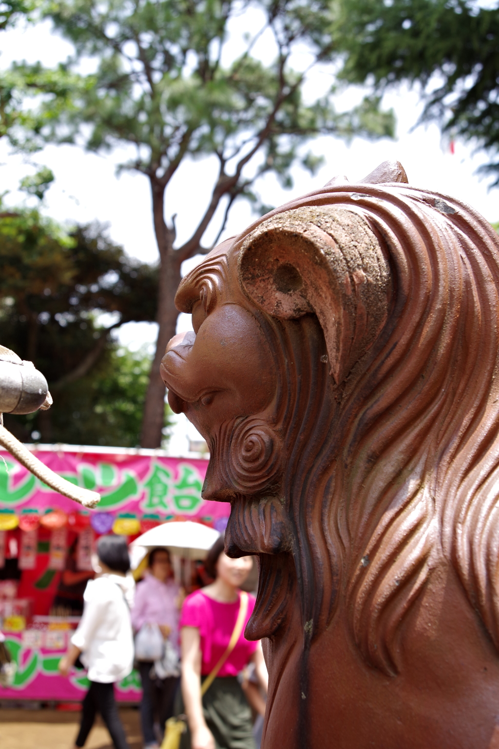 狛犬_品川神社