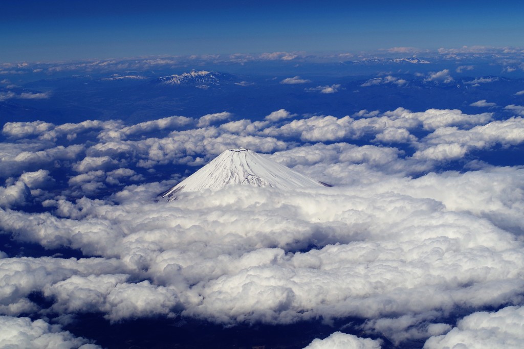 富士山_機上から