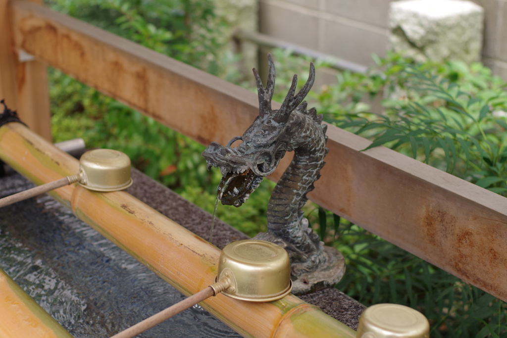 手水舎_龍_成子天神
