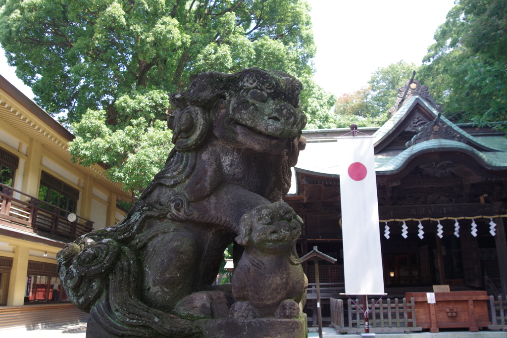 狛犬_谷保天満宮