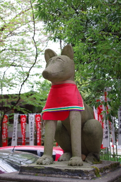 稲荷様の狐_王子稲荷神社