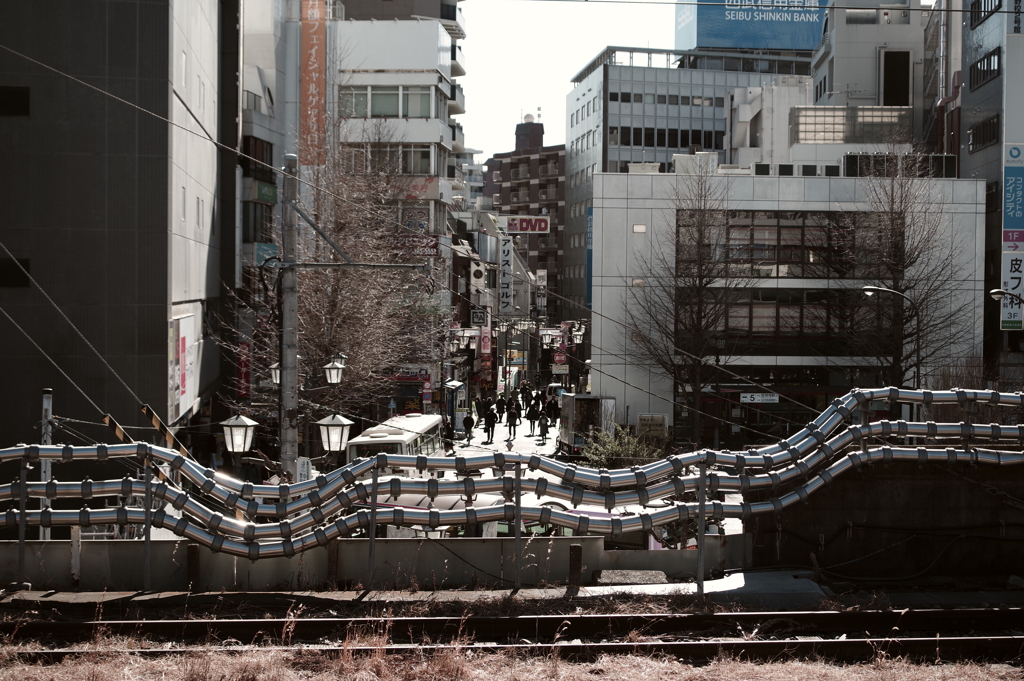 中野駅ホームから