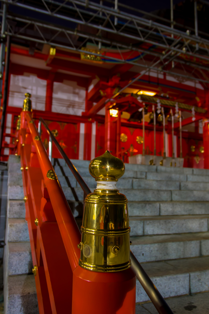 花園神社の擬宝珠