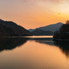 丹沢湖の夕暮