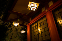 富岡八幡宮の灯