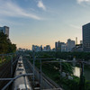 牛込橋からの眺め 夕暮れ