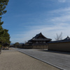 １月の気清しい法隆寺
