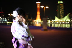 神戸と浴衣と
