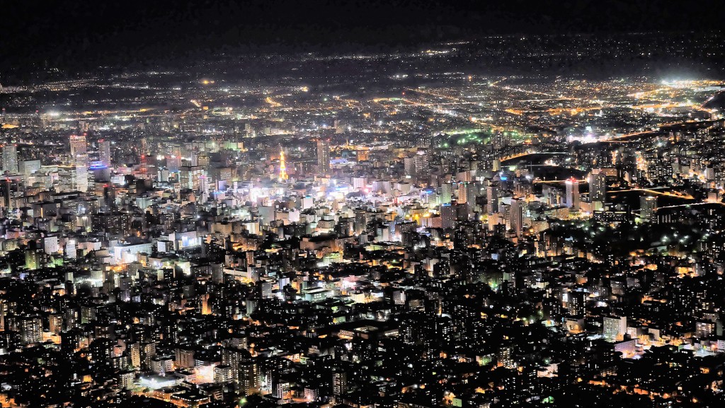 札幌夜景　春