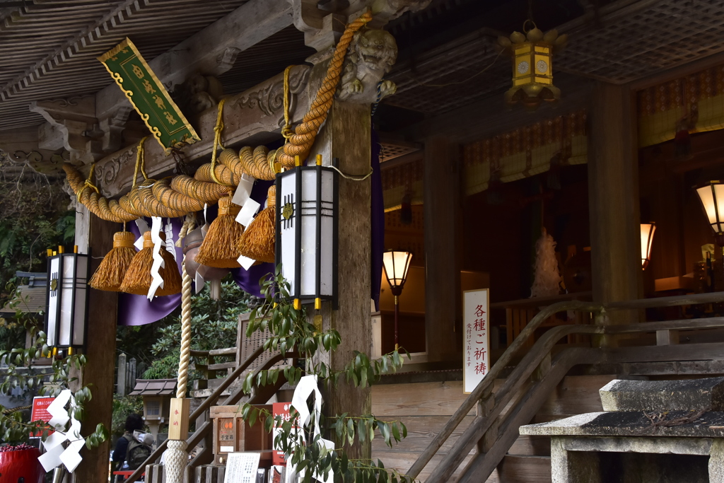 鞍馬の中の神社