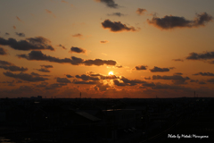 夕日