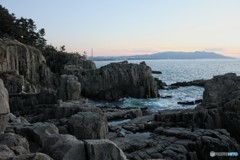 東尋坊の夕刻