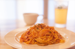 蔵王チーズのナポリタン