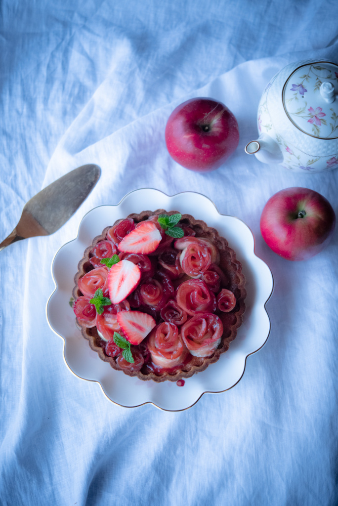 apple rose tart