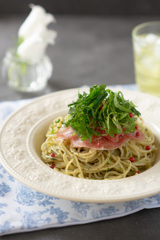 大葉香る☆大葉ジェノベーゼパスタ
