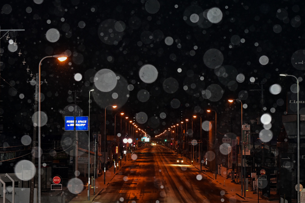 雪降る夜に