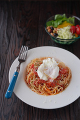 5月の締めはパスタ