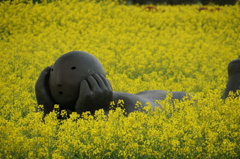 花に遊ぶ