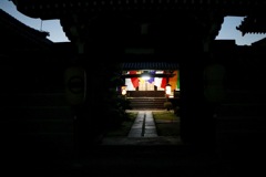 秋夜の寺