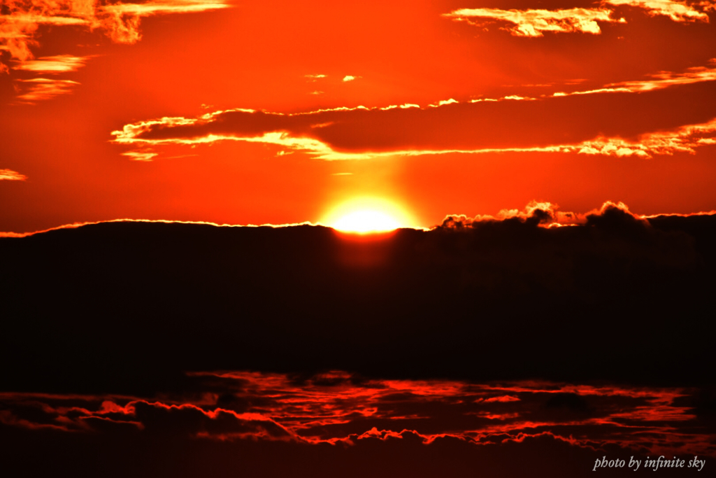 夕陽の独り舞台