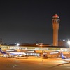 Airport night view