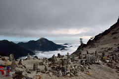 賽の河原と甲斐駒ケ岳