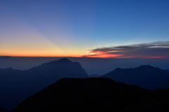 甲斐駒の夜明け