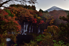 白糸の滝と富士