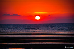 超望遠真玉海岸夕日D75_3774