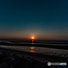 超広角真玉海岸夕日（D75_3765）