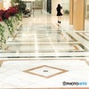 white floor.