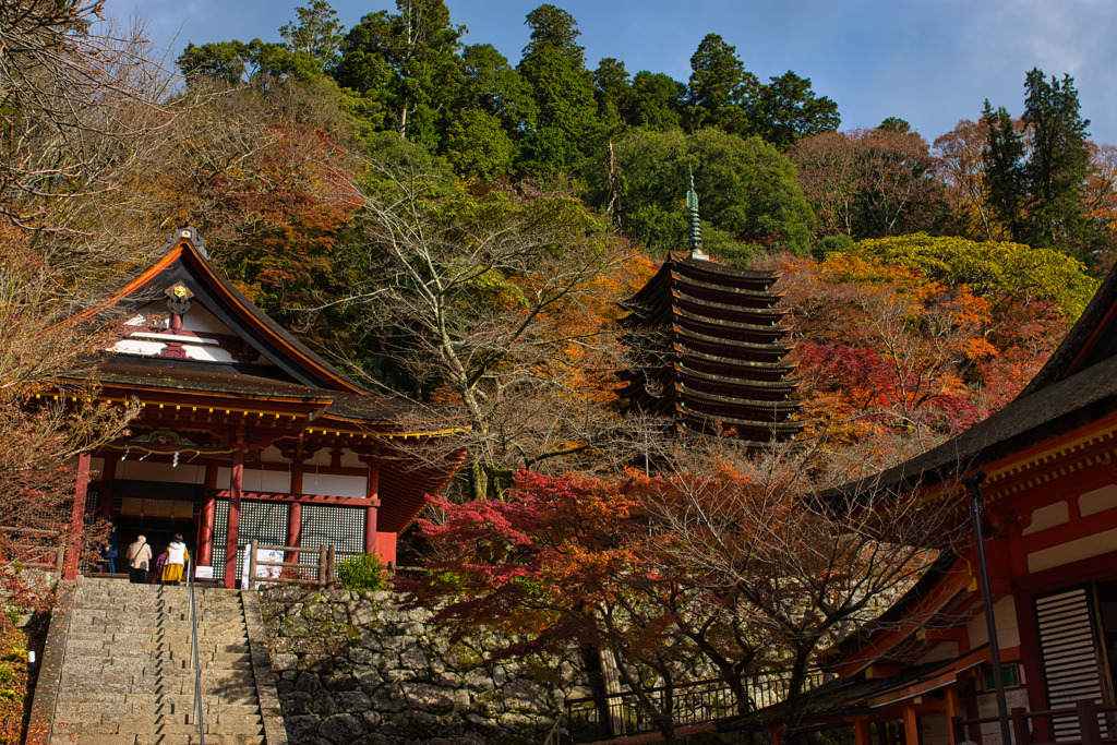 錦秋の談山神社