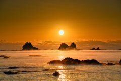 海霧の中で・・・昇る