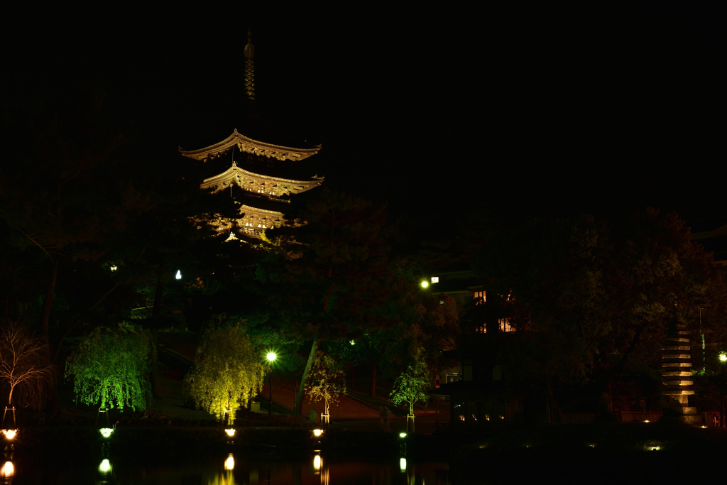 闇夜の興福寺①