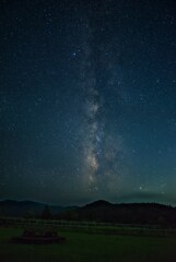 The rising Milky Way