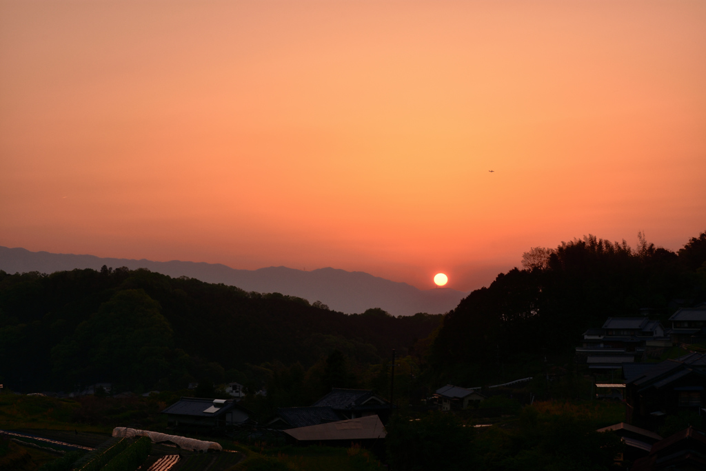 明日香の夕陽