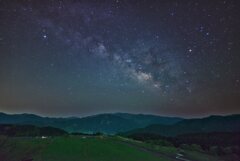 御杖の夜空に・・