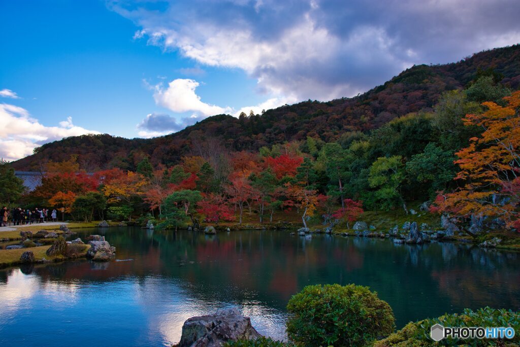 秋～天龍寺曹源池庭園