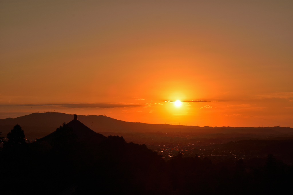 二月堂の夕景