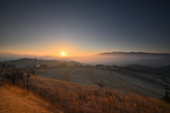 牧場の夜明け　参