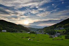初秋～細川の夕景①