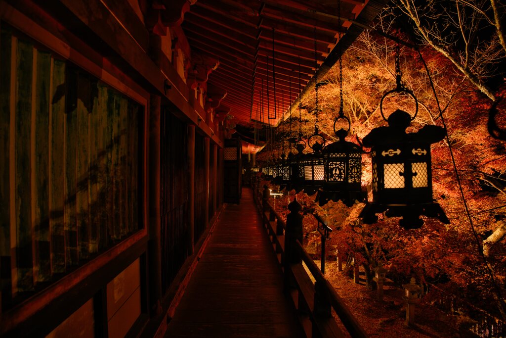 錦秋の拝殿　弐