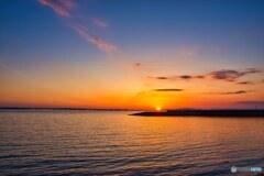 穏やかな一日の夕暮れ