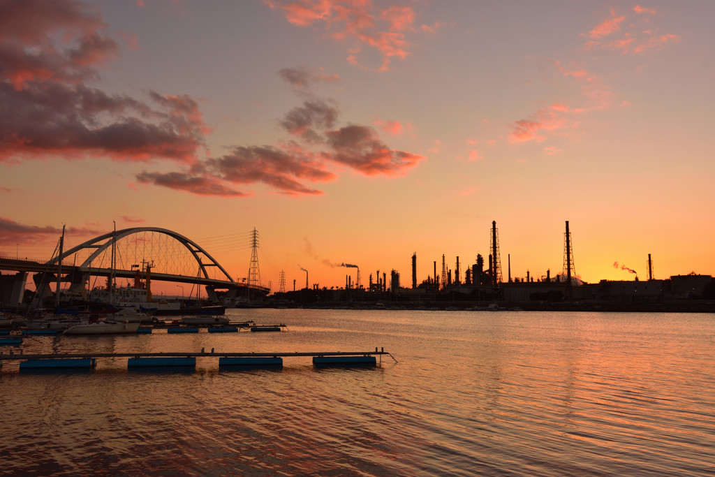 The sun sets in the factory Ⅱ
