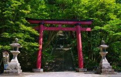 新緑の談山神社～石段140段