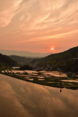 棚田のある夕景～明日香村　〈弐〉