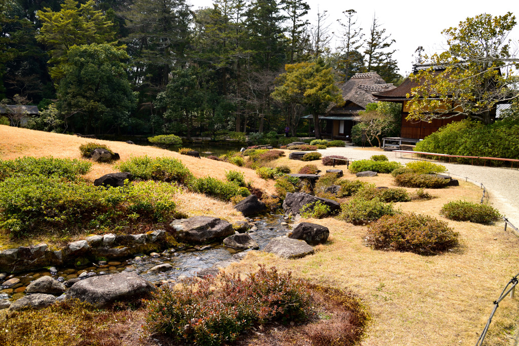 依水園　後園～氷心亭