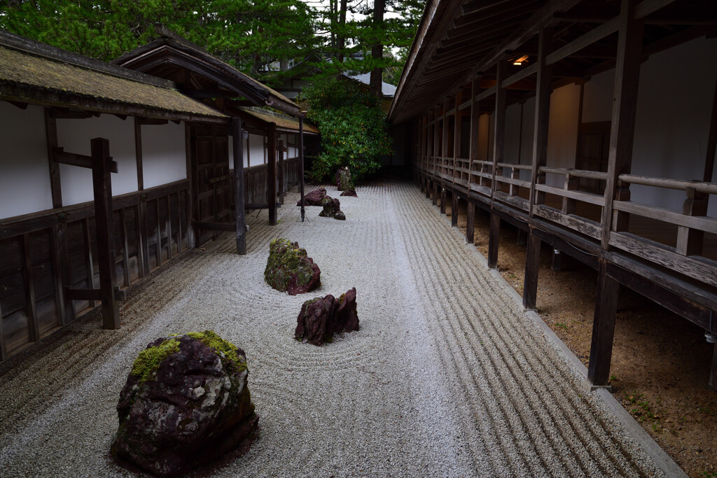 金剛峰寺～枯山水小庭