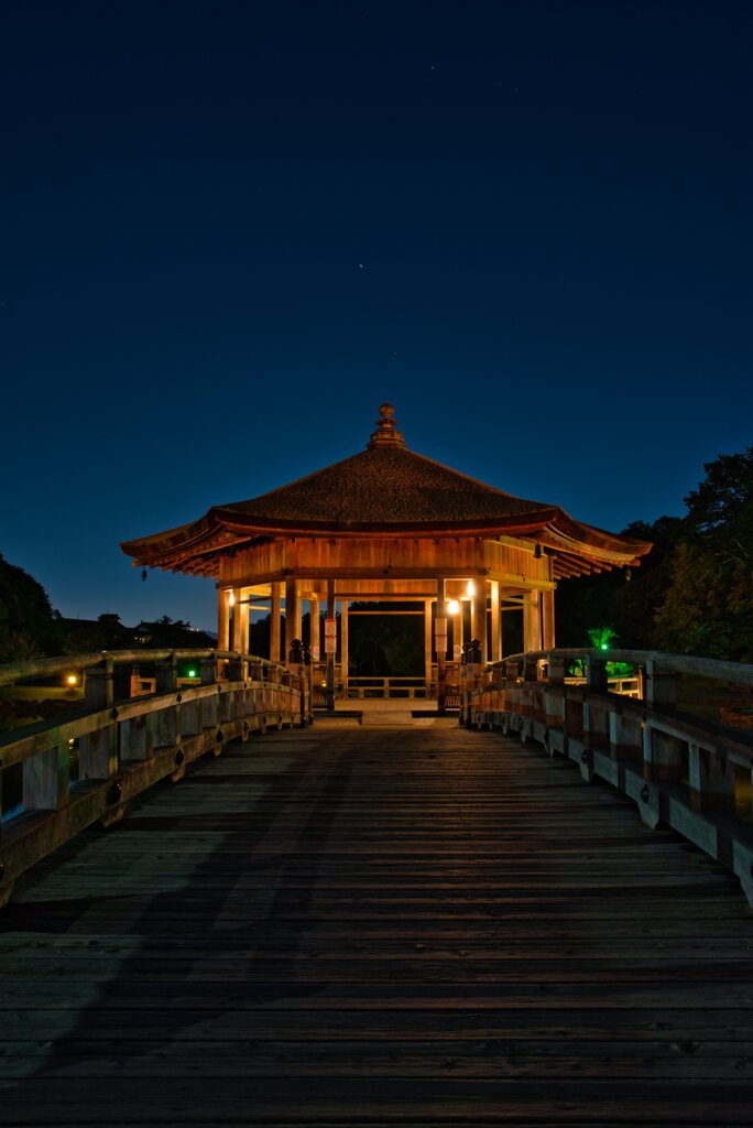 月夜の浮見堂　参